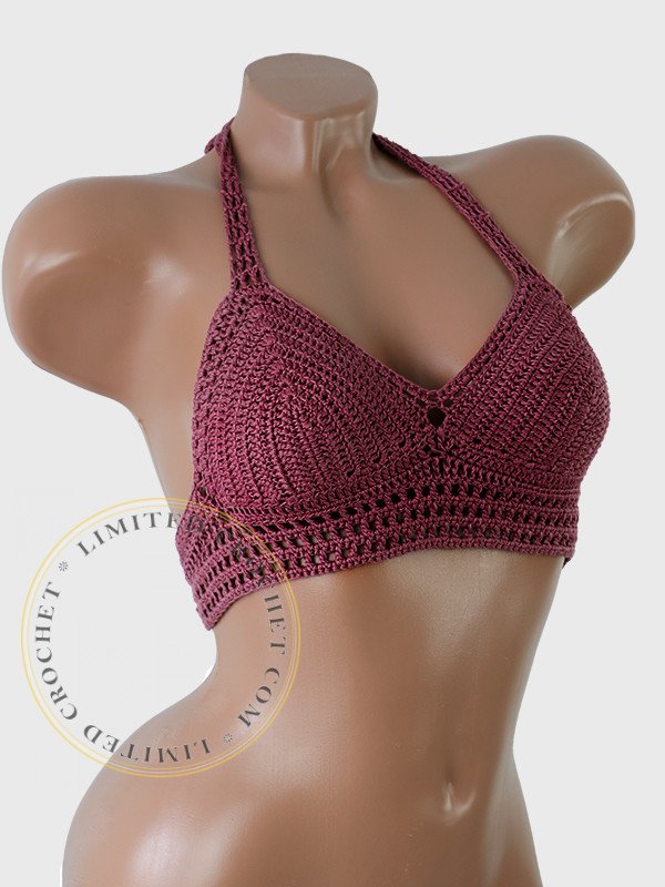 Silent Kiss Melodia: Rosebud's Rhapsody - Crochet Bikini Top Buy Online in   Store