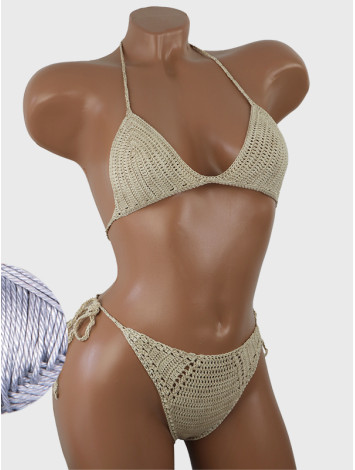 Twilight Embrace: Evening silence - Купальник В'язаний Гачком