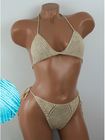 Twilight Embrace: Evening silence - Купальник В'язаний Гачком