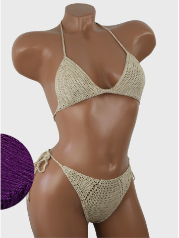 Twilight Embrace: Evening silence - Купальник В'язаний Гачком