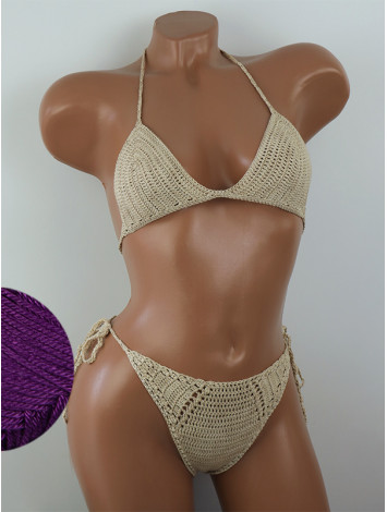 Twilight Embrace: Evening silence - Купальник В'язаний Гачком