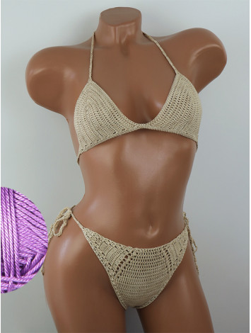 Twilight Embrace: Evening silence - Купальник В'язаний Гачком