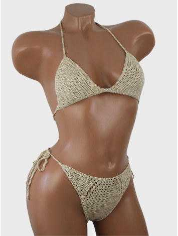 Twilight Embrace: Evening silence - Crochet Bikini Set