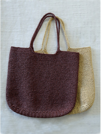 Sun-Kissed: Serene Beauty - Crochet Raffia Bag