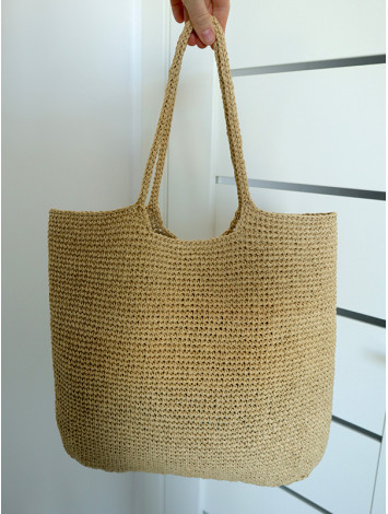 Sun-Kissed: Serene Beauty - Crochet Raffia Bag