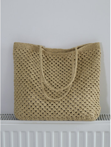 Crochet Raffia Bag, Crochet Tote Bag