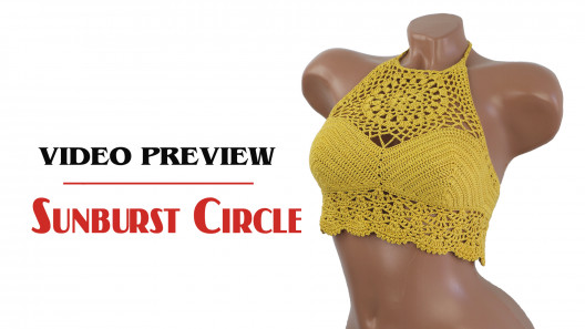 The Solar Halo Neckline: Sunburst Circle - Preview